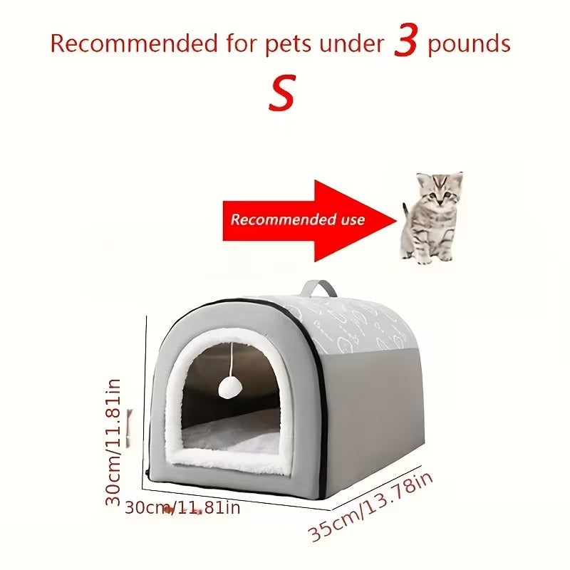 Cozy Pet Cave Bed