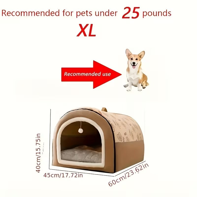 Cozy Pet Cave Bed