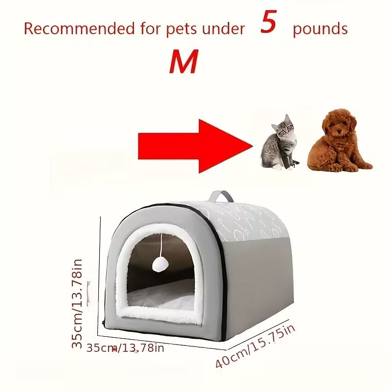 Cozy Pet Cave Bed