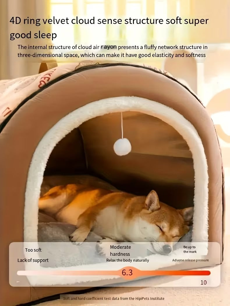 Cozy Pet Cave Bed