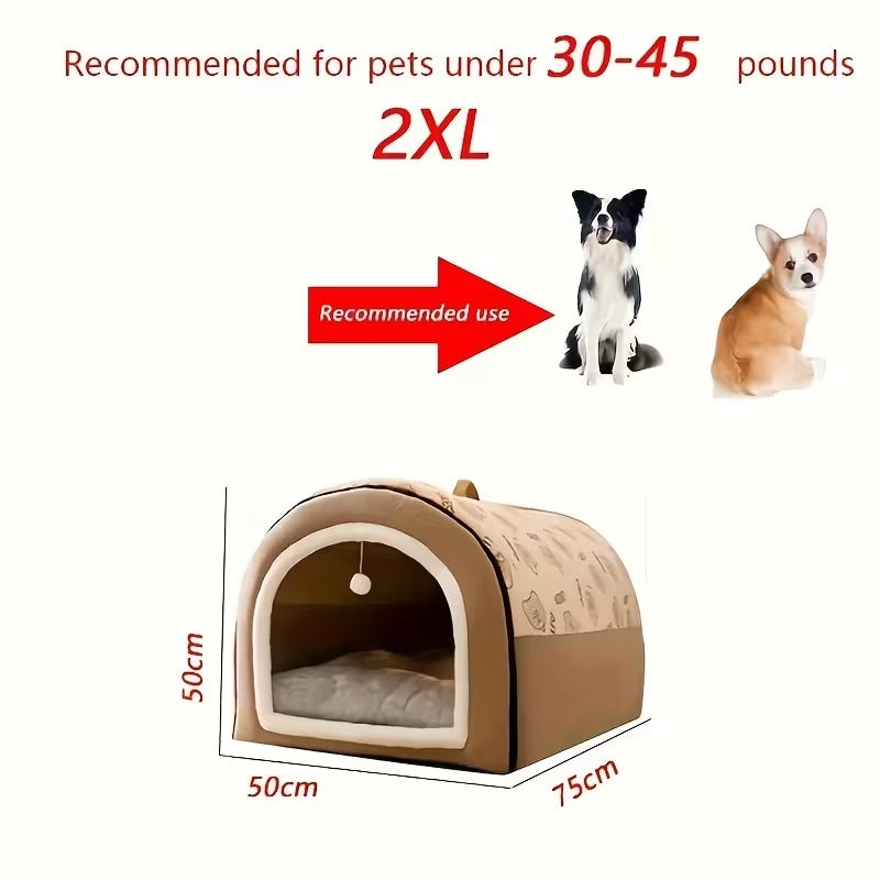 Cozy Pet Cave Bed