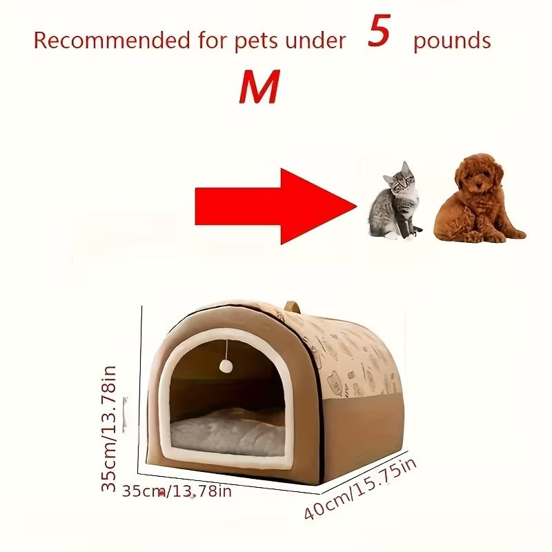 Cozy Pet Cave Bed
