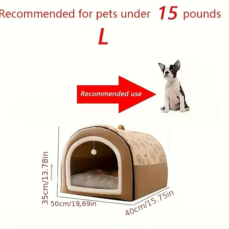 Cozy Pet Cave Bed