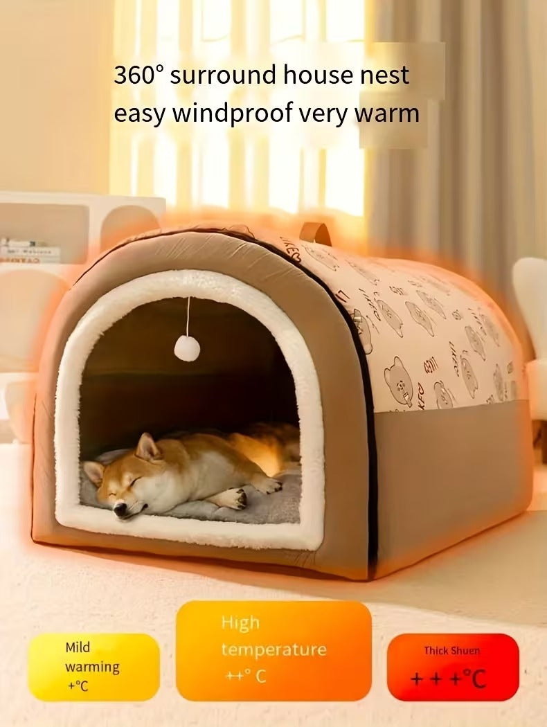 Cozy Pet Cave Bed