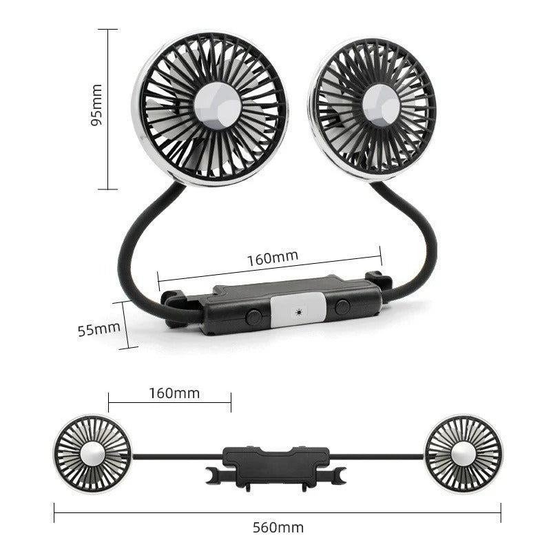 Dual Clip-On Fan