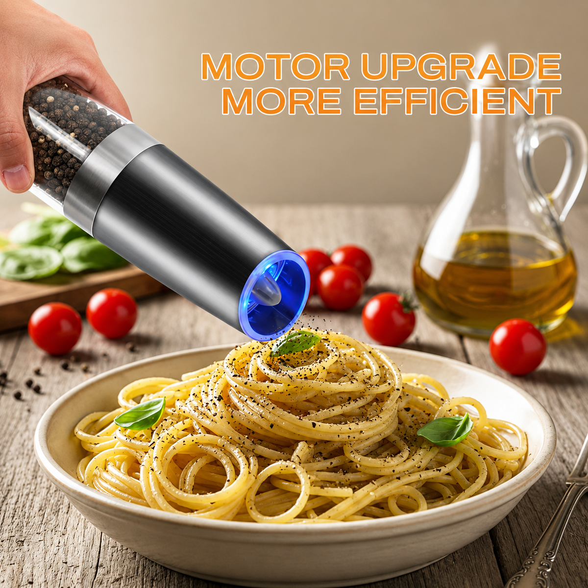Electric Salt And Pepper Grinder Set