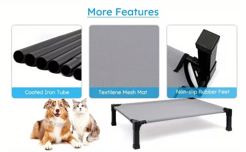 Elevated Mesh Dog Bed