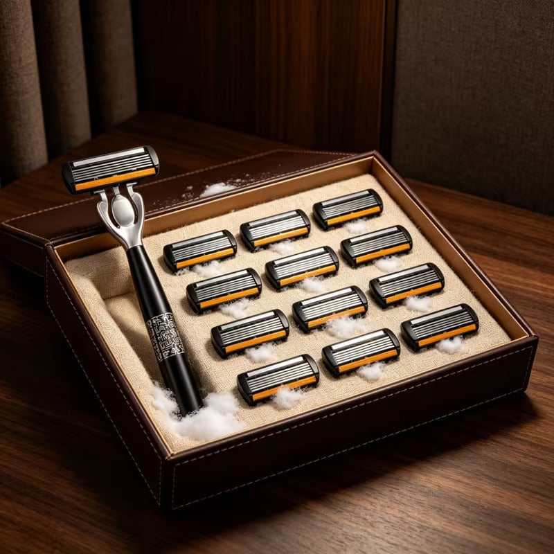 Elite 6-Blade Men’s Razor Kit