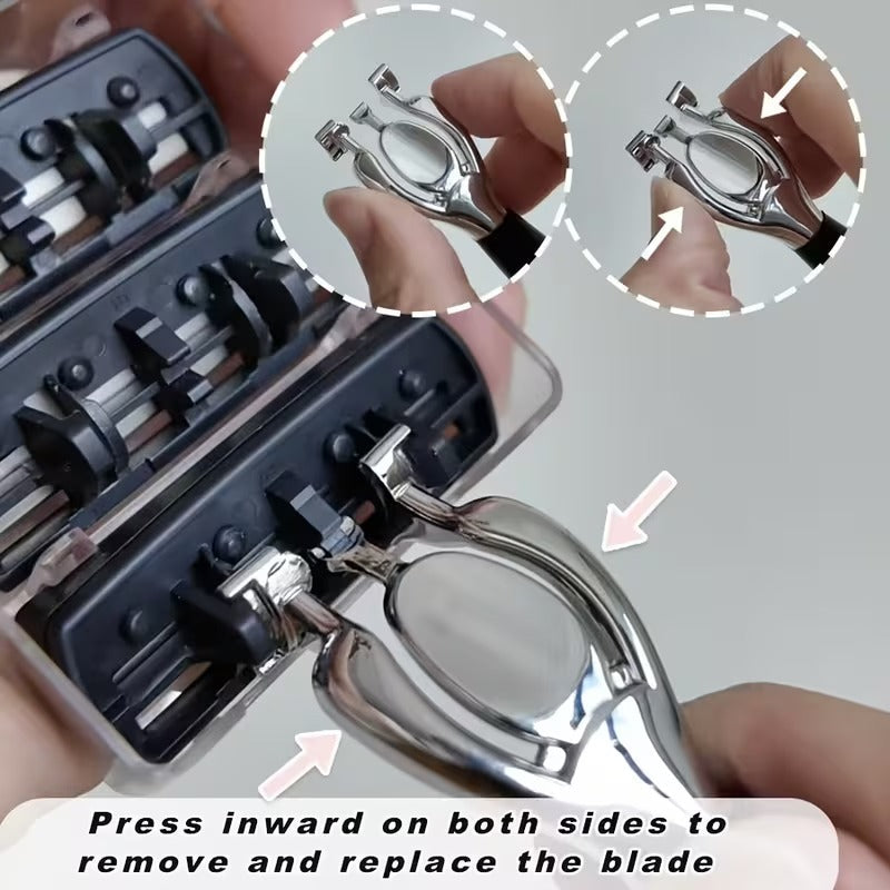 Elite 6-Blade Men’s Razor Kit