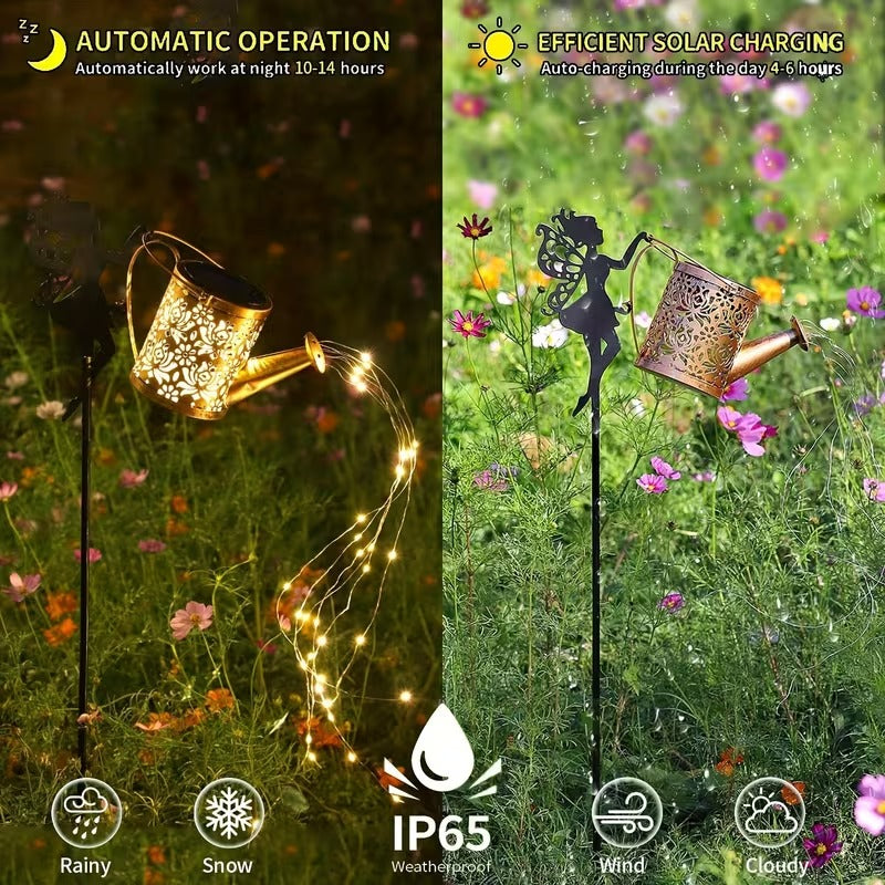 Enchanting Solar Watering Can Lights