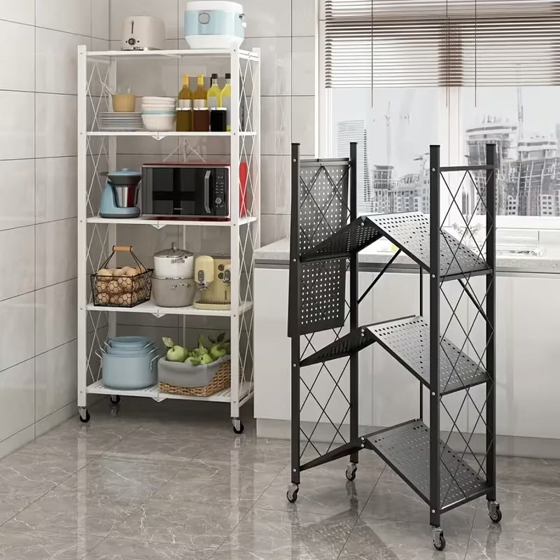 Folding Rolling Storage Shelf
