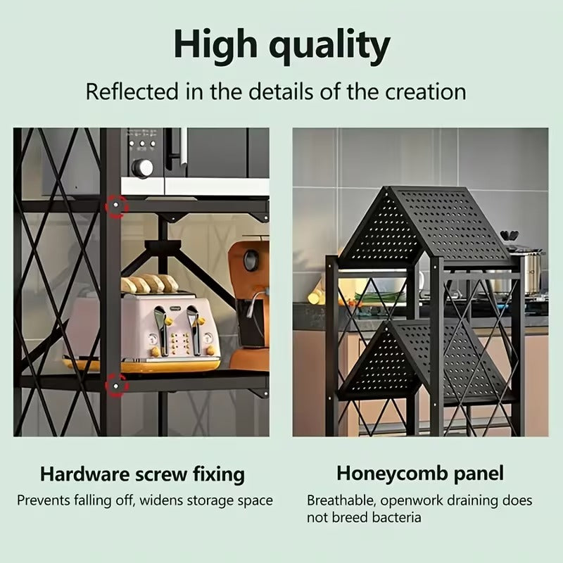 Folding Rolling Storage Shelf