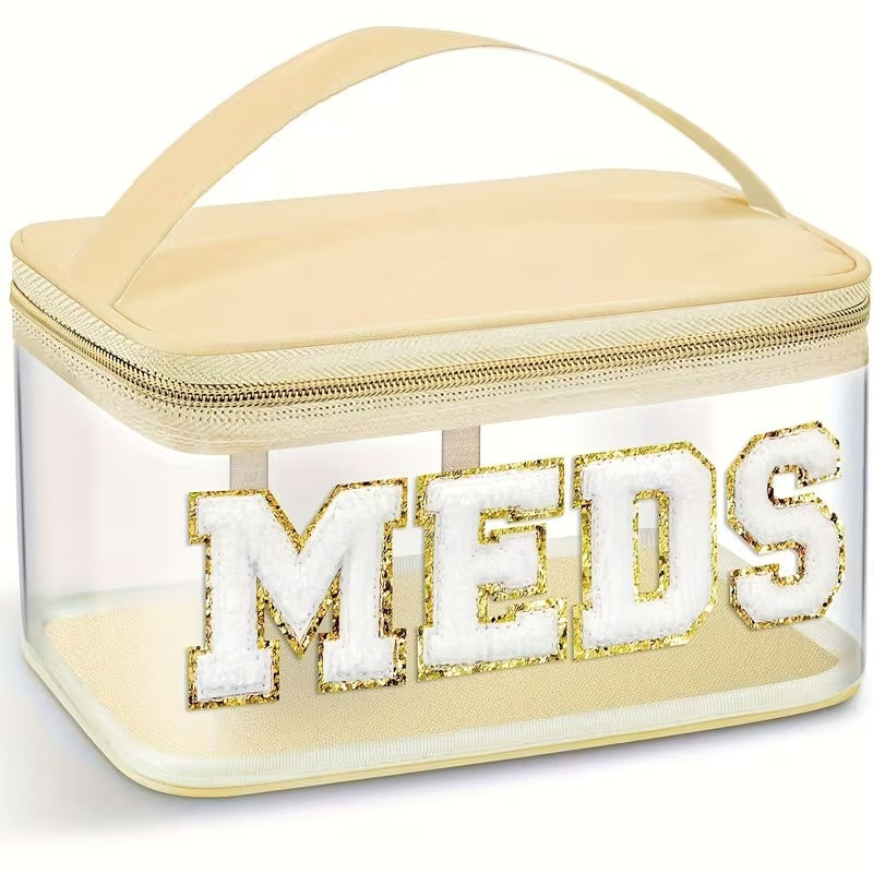 Glitter MEDS Travel Organizer