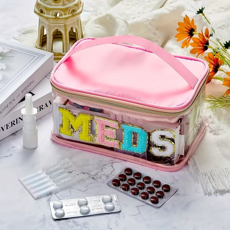 Glitter MEDS Travel Organizer