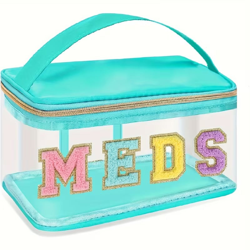 Glitter MEDS Travel Organizer