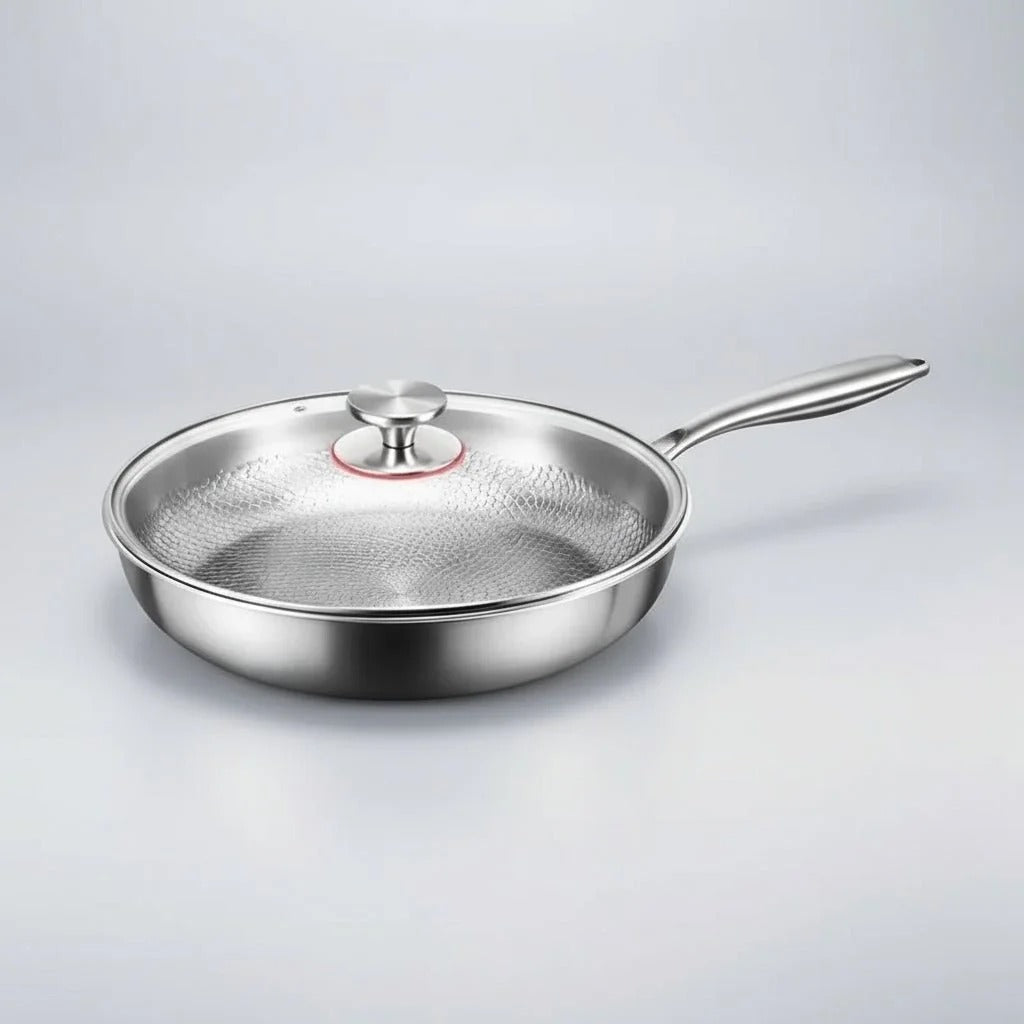 Hammered Titanium Frying Pan