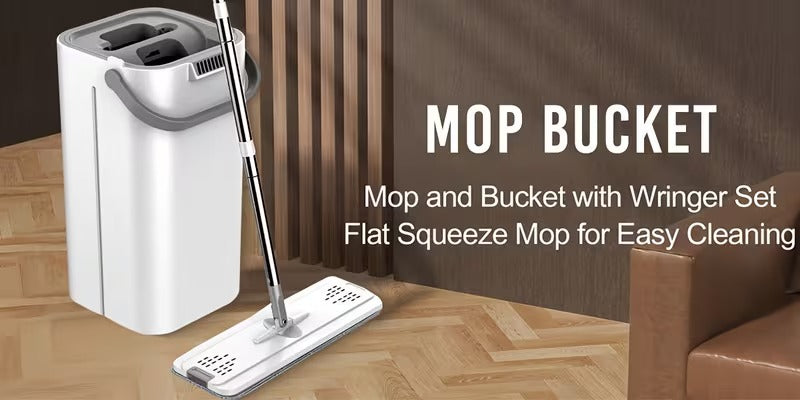 Hands-Free Mop & Bucket Set