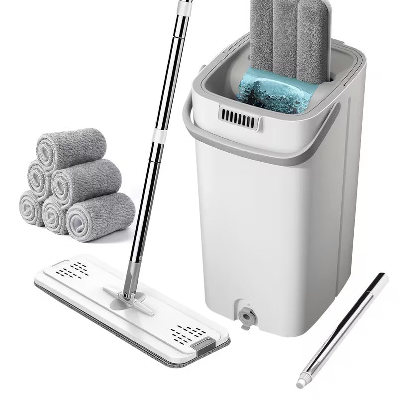 Hands-Free Mop & Bucket Set