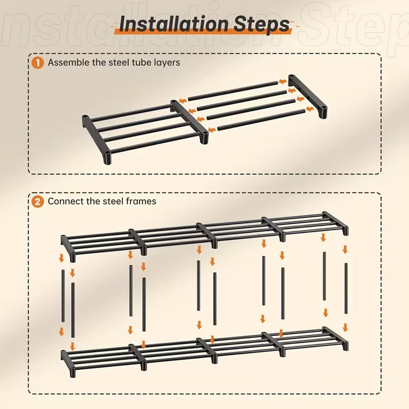 Heavy-Duty Stackable Storage Shelf