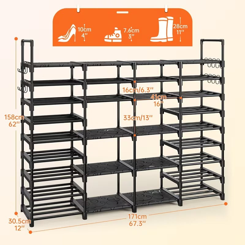 Heavy-Duty Stackable Storage Shelf
