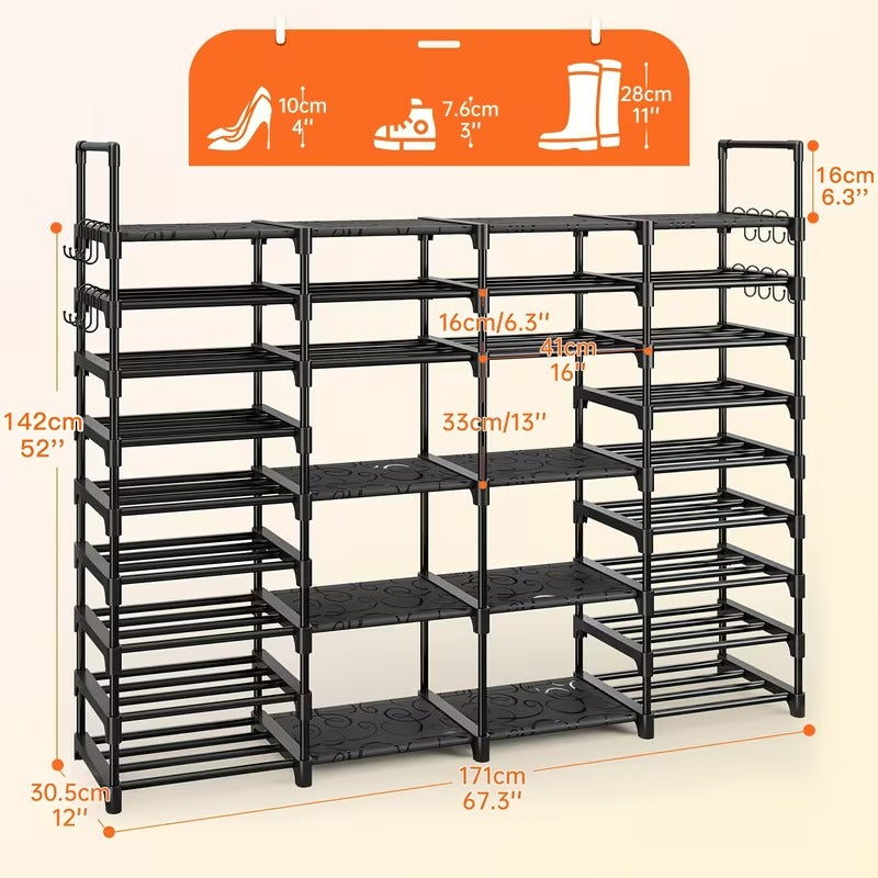Heavy-Duty Stackable Storage Shelf