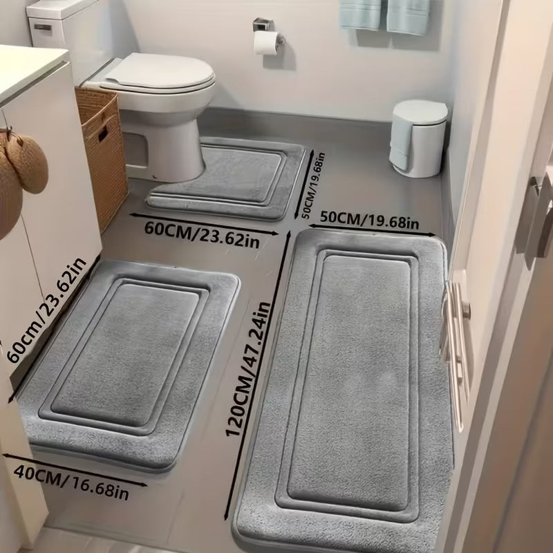 Ultimate 3-Piece Bath Mat Comfort Set