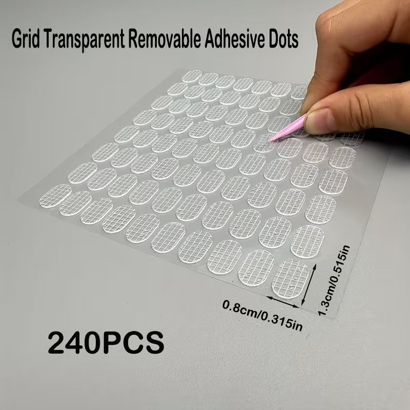 Invisible Removable Adhesive Dots