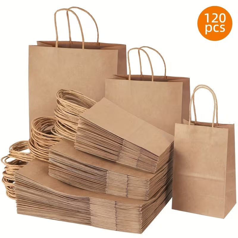 Kraft Paper Gift Bag Set