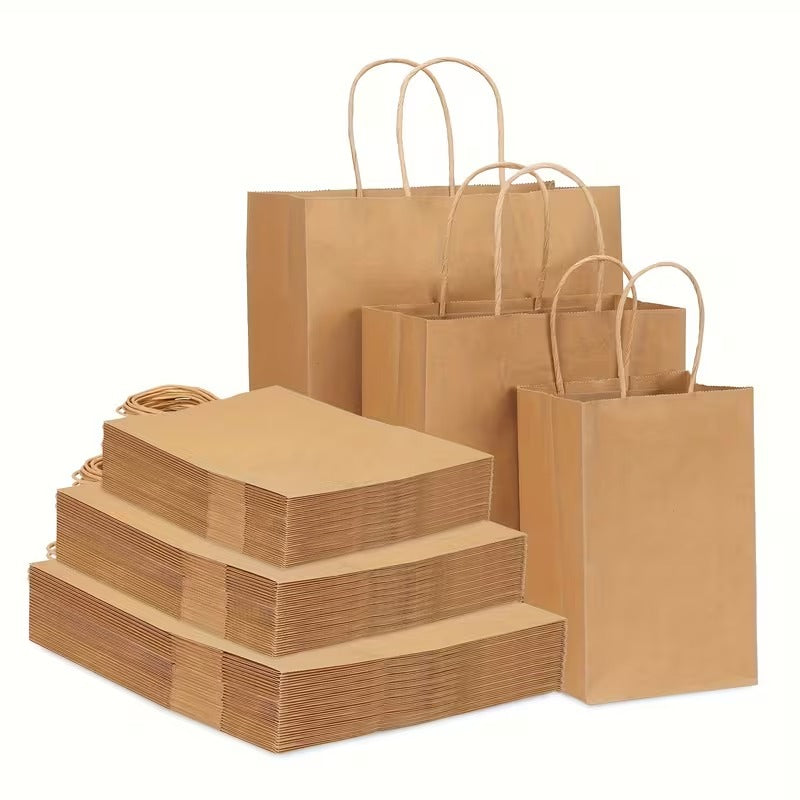 Kraft Paper Gift Bag Set