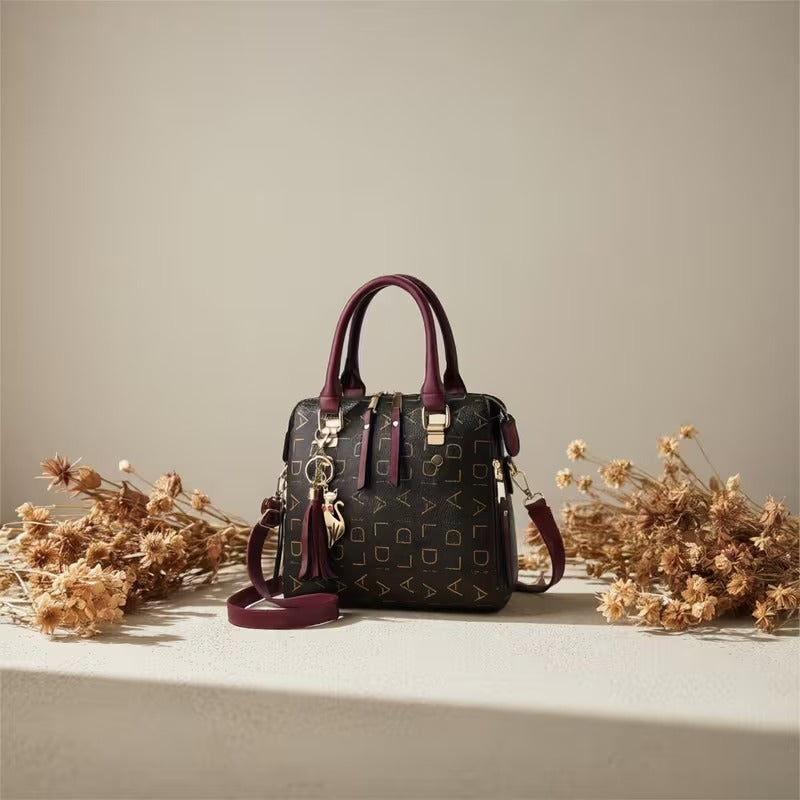 Monogram-Trim Crossbody Bag
