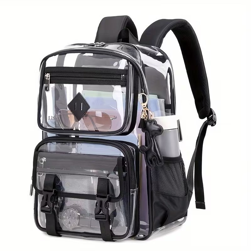 Multi-Pocket Clear Backpack