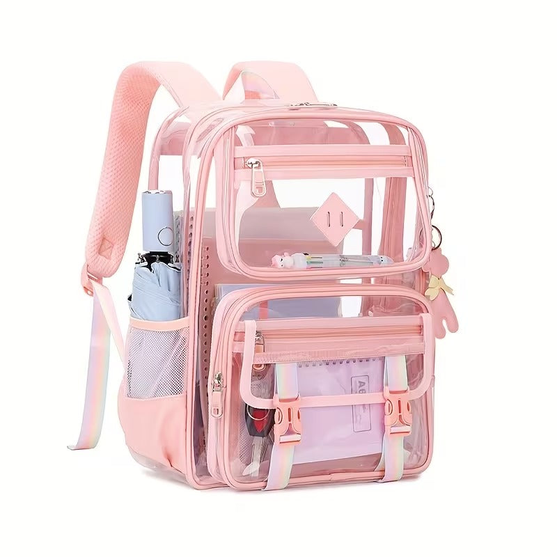 Multi-Pocket Clear Backpack