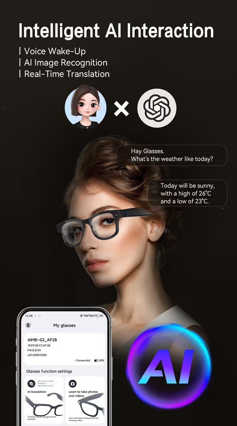 Next-Level AI Smart Camera Glasses