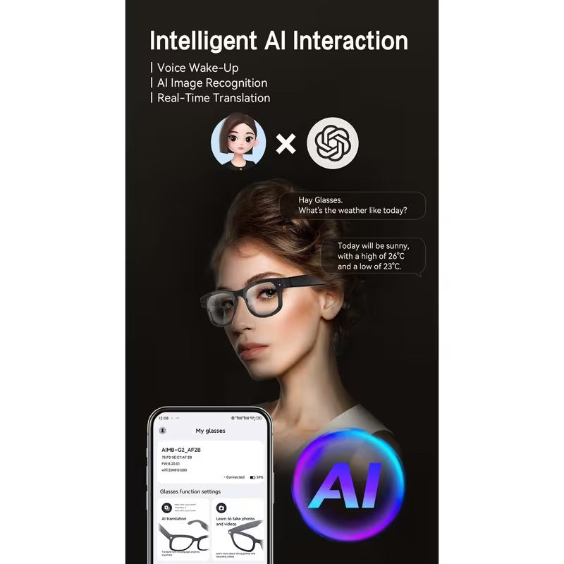Next-Level AI Smart Camera Glasses