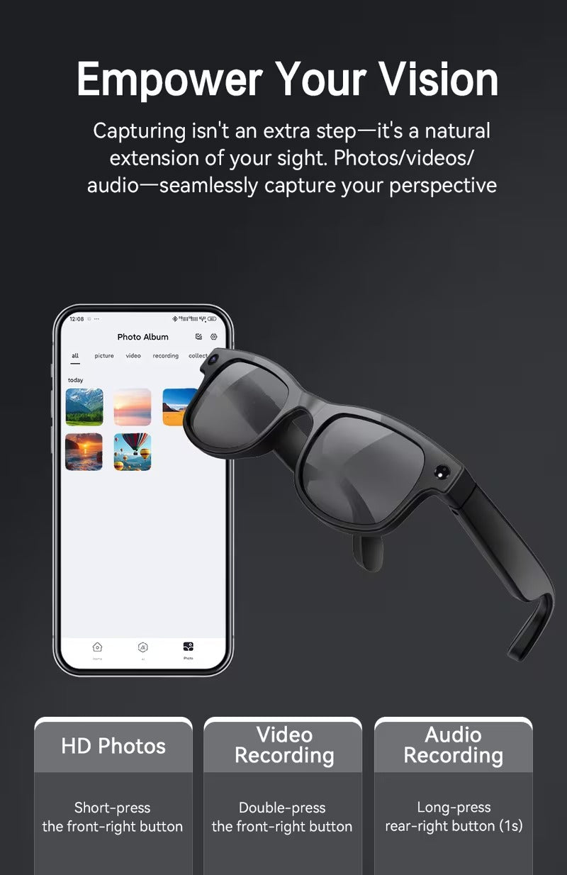 Next-Level AI Smart Camera Glasses
