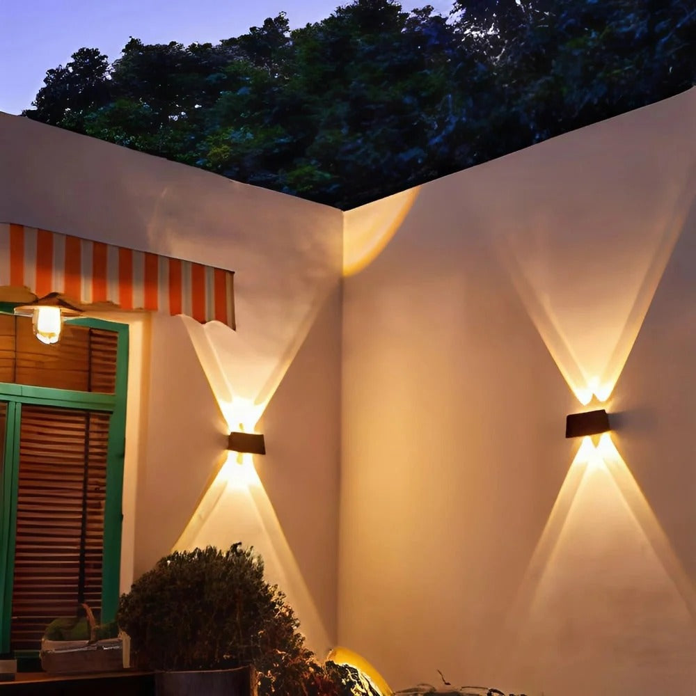 Outdoor Solar Wall Sconce Light