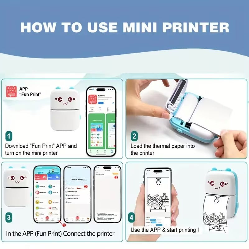 Pocket Thermal Label Printer