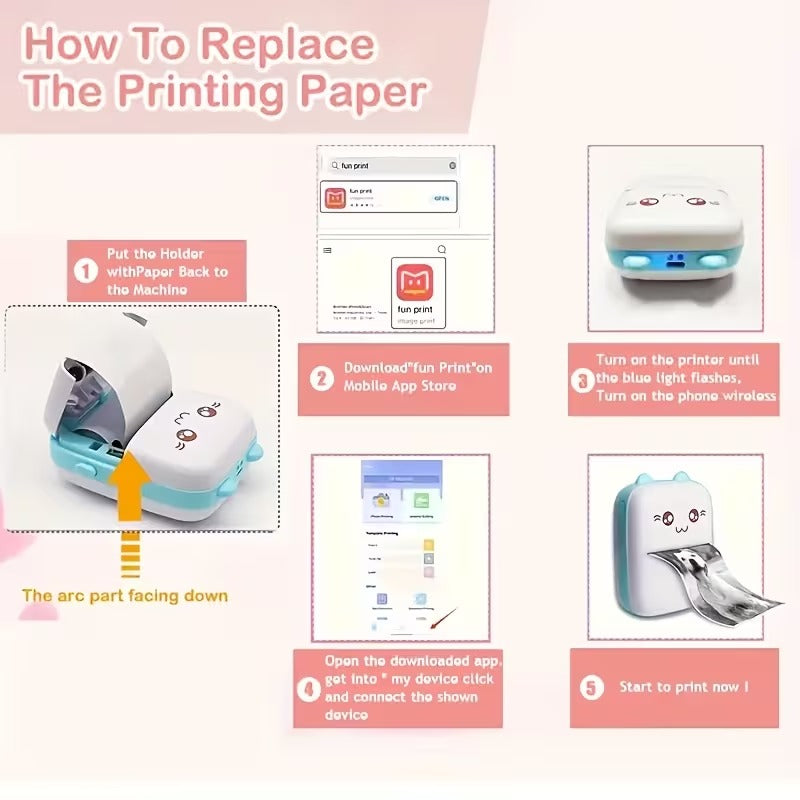 Pocket Thermal Label Printer