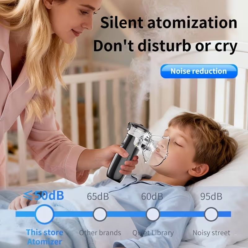 Portable Mesh Nebulizer for Quiet Travel Use