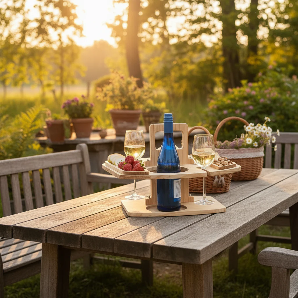 Portable Picnic Wine Table