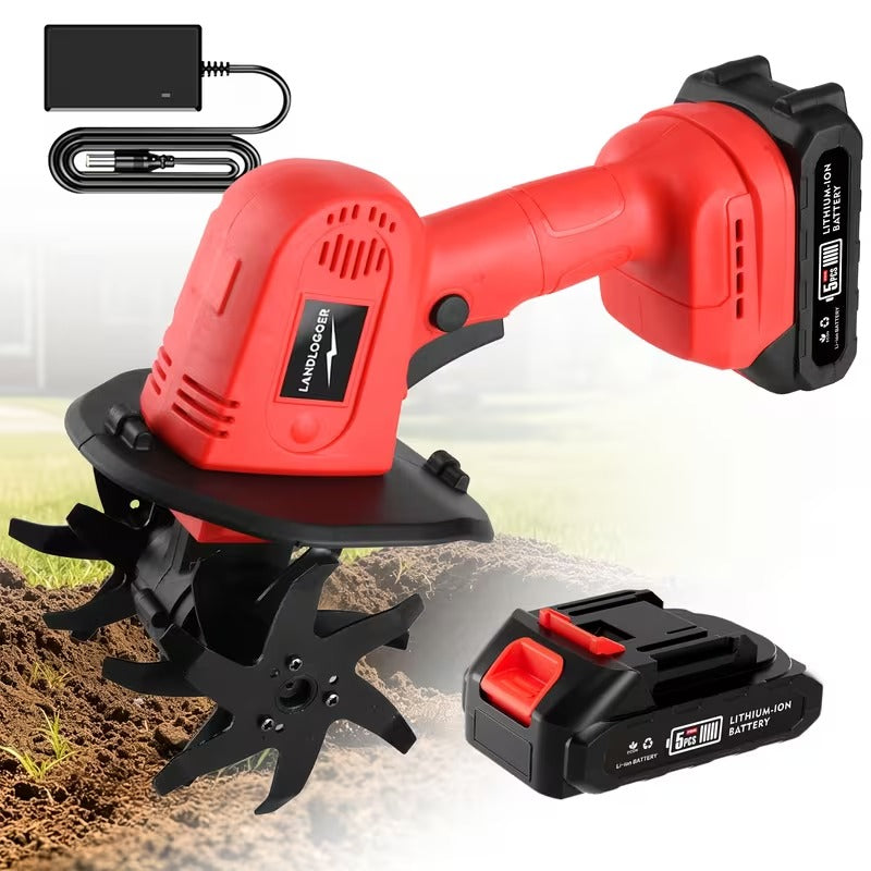 Powerful 20V Cordless Garden Tiller