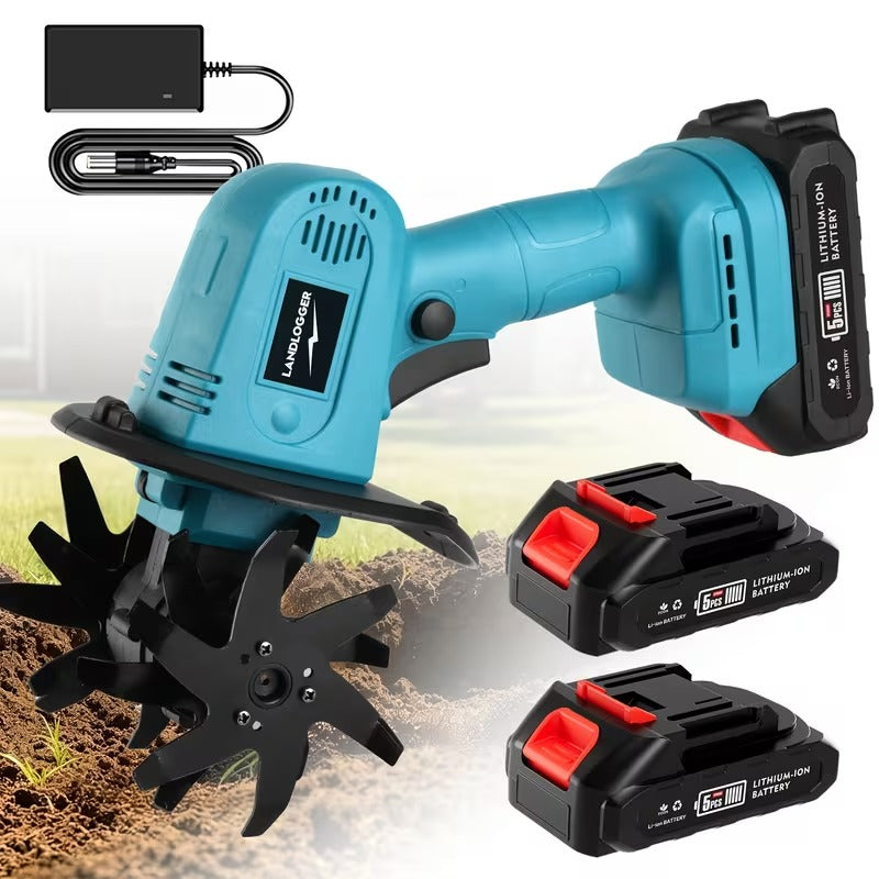 Powerful 20V Cordless Garden Tiller