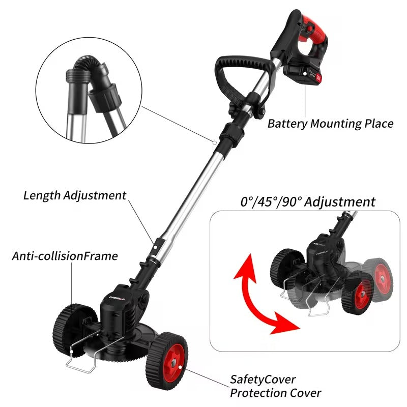 Powerful 3-in-1 Cordless Yard Trimmer