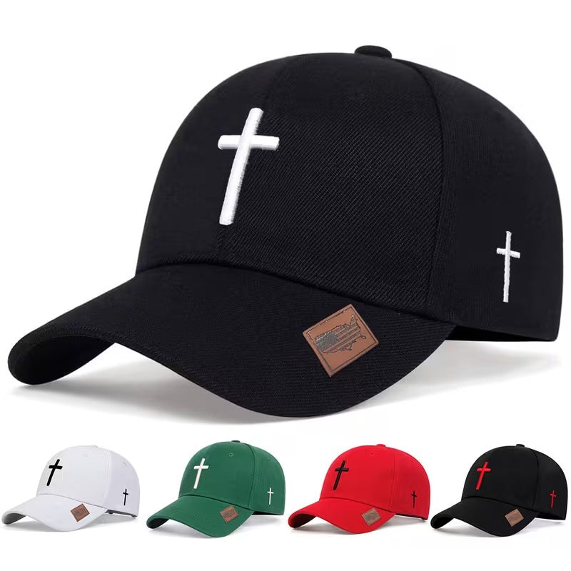 Premium Cross Embroidered Baseball Cap
