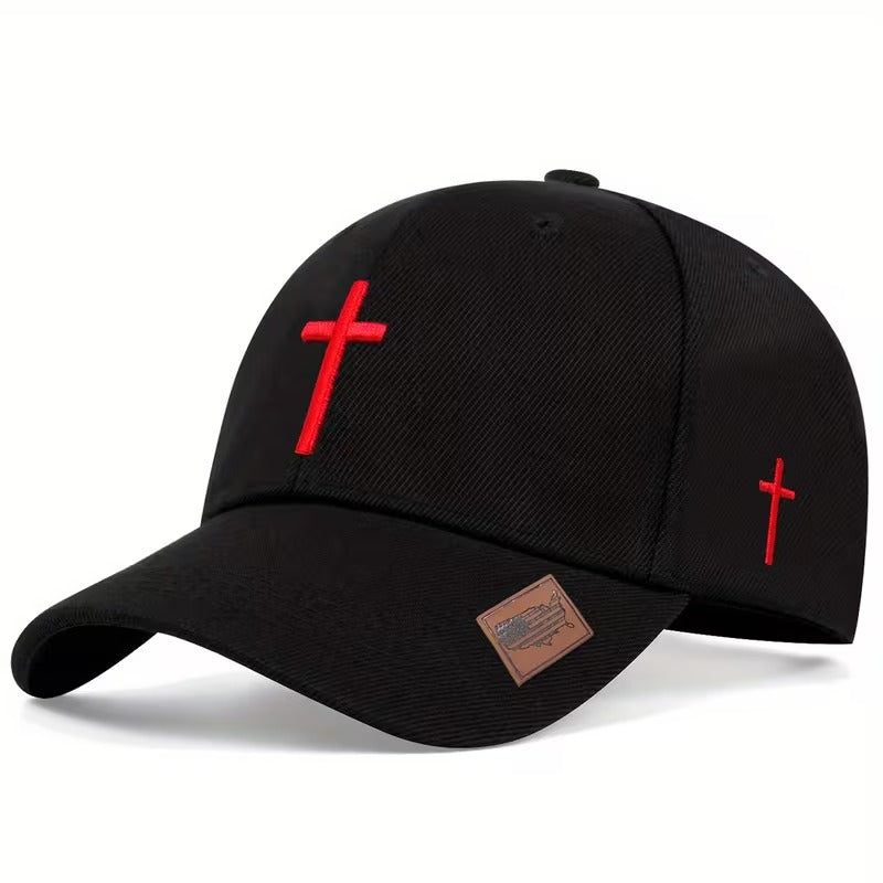 Premium Cross Embroidered Baseball Cap