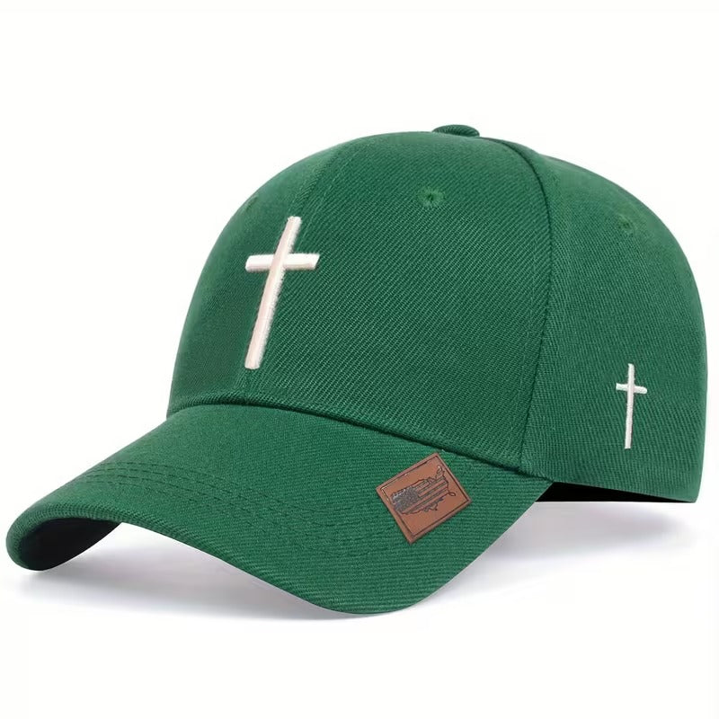 Premium Cross Embroidered Baseball Cap