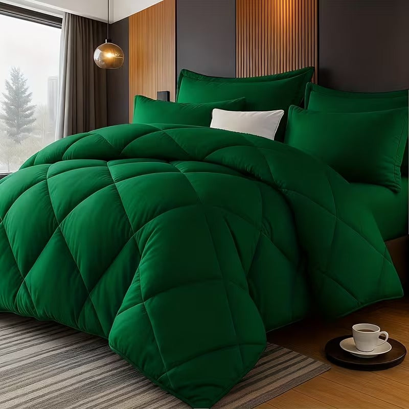 Premium Diamond-Quilt Bedding Set