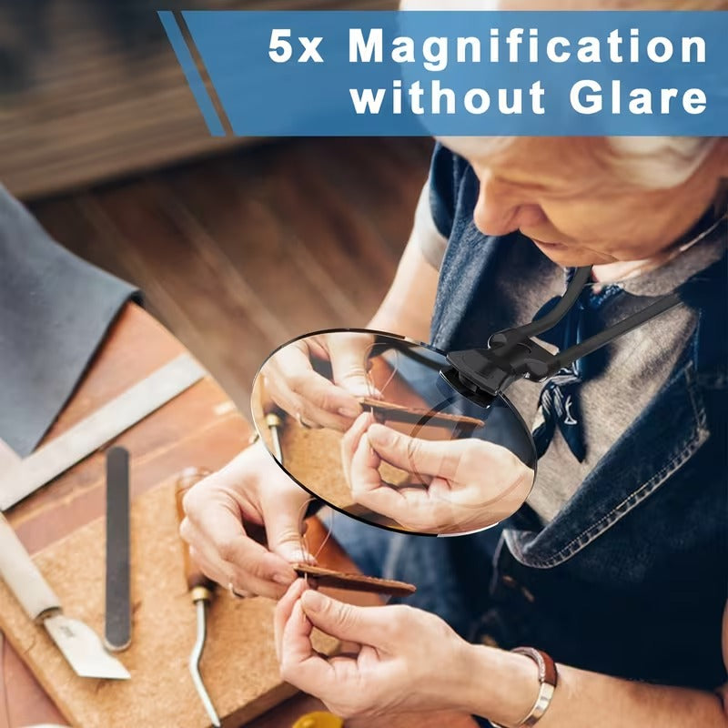 Premium Hands-Free 5X Magnifier