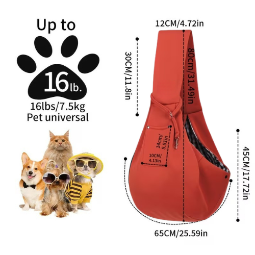 Premium Hands-Free Pet Sling Carrier
