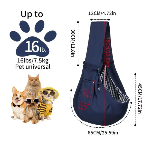 Premium Hands-Free Pet Sling Carrier